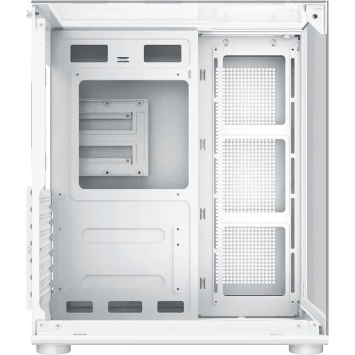 Xigmatek Aqua Compact Arctic Blanc - Boîtier PC Cube avec 4 Ventilateurs A-RGB 120mm, Panneaux en Verre Trempé, Format ATX, Ports USB 3.0 et HD Audio Xigmatek Aqua Compact Arctic Blanc - Boîtier PC Cube avec 4 Ventilateurs A-RGB 120mm, Panneaux en Verre Trempé, Format ATX, Ports USB 3.0 et HD Audio