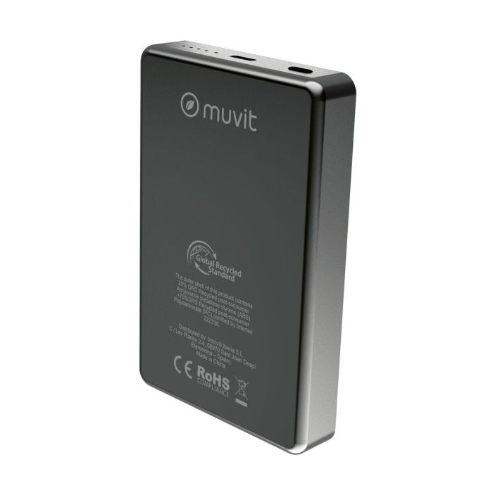 Powerbank Muvit for Change Noir Aluminium 10000 mAh 5 Powerbank Muvit for Change Noir Aluminium 10000 mAh 5