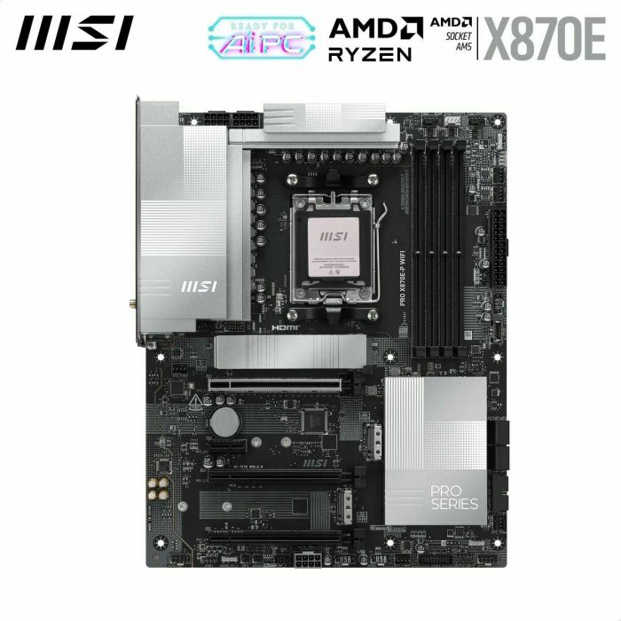 Carte Mère MSI 911-7E70-002 AMD X870E AMD AM5 6 Carte Mère MSI 911-7E70-002 AMD X870E AMD AM5 6