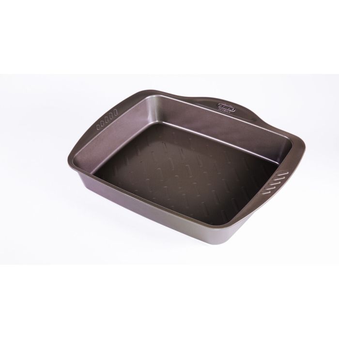Plaque de Cuisson Antiadhésive Pyrex Marron Noir Métal Acier 12