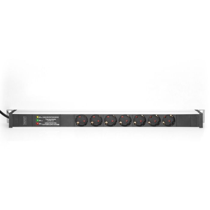 DIGITUS Steckerleiste 7fach Alu 2m Zuleitung 4