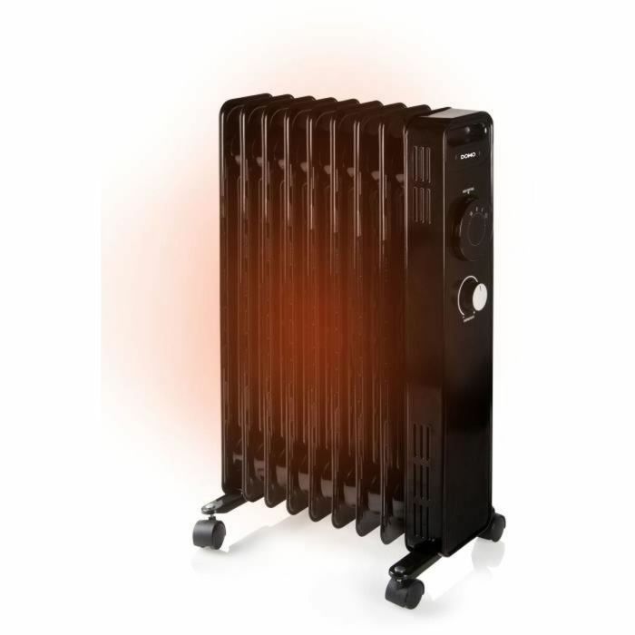 Radiateur à Huile (9 modules) DOMO DO7327R Noir 2000 W 1