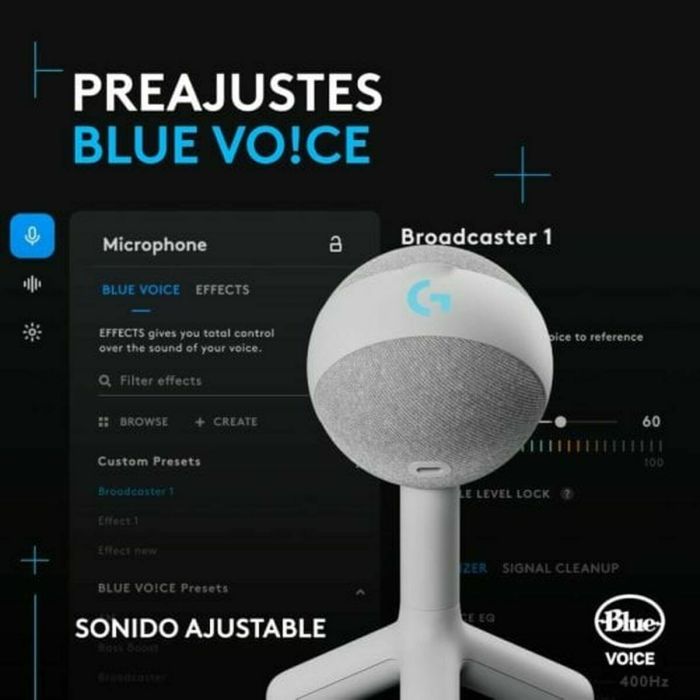 Microphone Logitech 988-000558 Blanc 2 Microphone Logitech 988-000558 Blanc 2