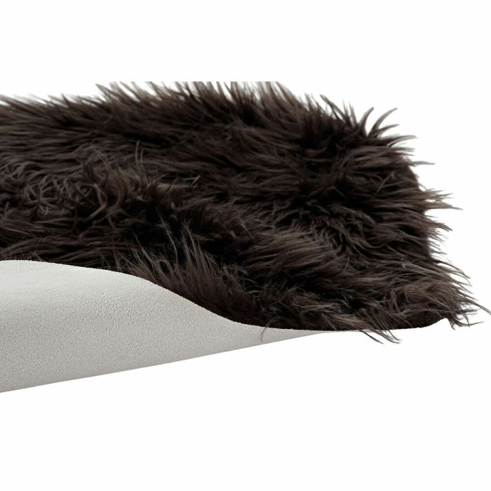 Tapis DKD Home Decor Marron Avec cheveux 60 x 90 x 2 cm 2