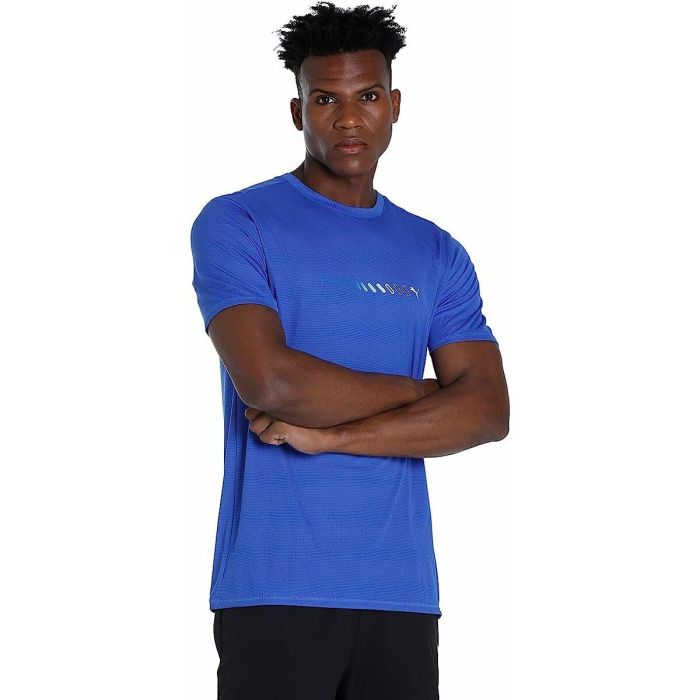 T-shirt à manches courtes homme Puma Run Favorite Logo Bleu 9