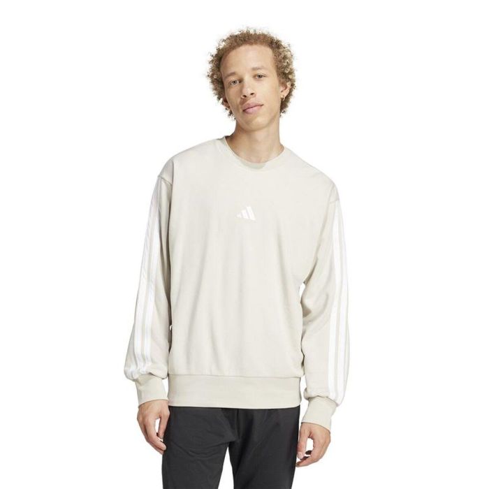 Sweat à capuche homme Adidas 3Bandas French Terry Blanc 4