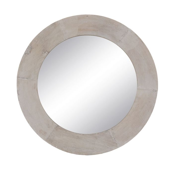 Miroir mural Blanc Naturel Vertical 61 x 2,5 x 61 cm