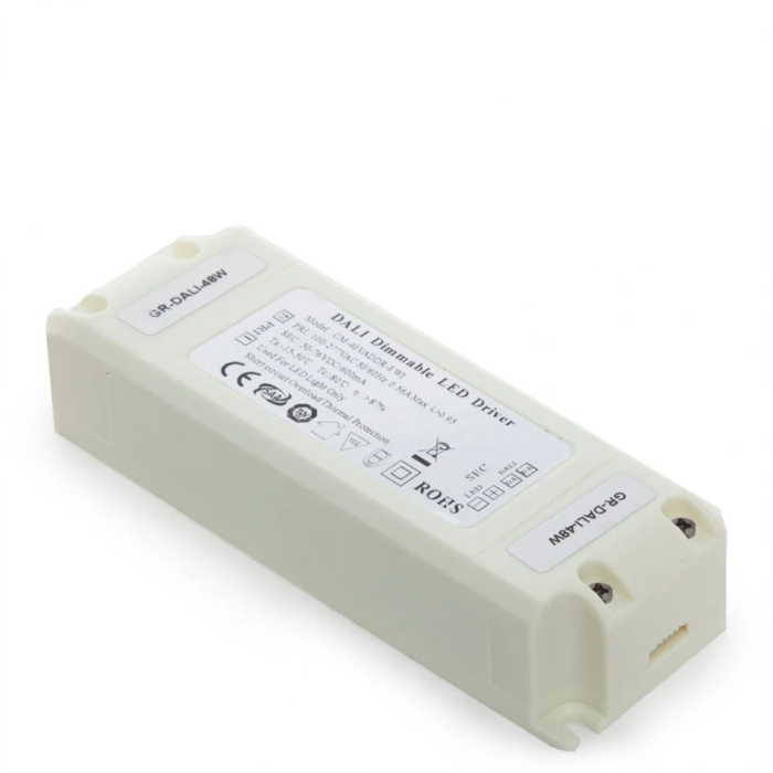 BX3 LIGHT Driver LED CM-48VADDR-EMI 40W, sortie 50-76VDC 600mA, DALI Classe II avec filtre EMI, pour éclairage LED professionnel BX3 LIGHT Driver LED CM-48VADDR-EMI 40W, sortie 50-76VDC 600mA, DALI Classe II avec filtre EMI, pour éclairage LED professionnel