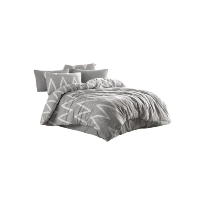 Parure de couette Gris Lit king size 3 Pièces 0 Parure de couette Gris Lit king size 3 Pièces 0