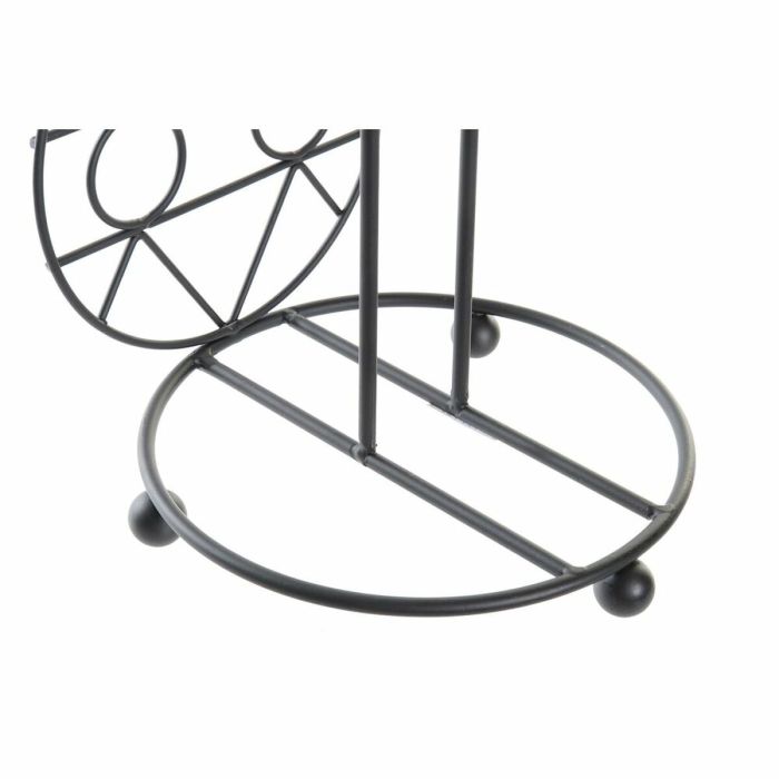 Dérouleur de papier de cuisine DKD Home Decor Noir Métal 15,5 x 15,5 x 39,5 cm 1