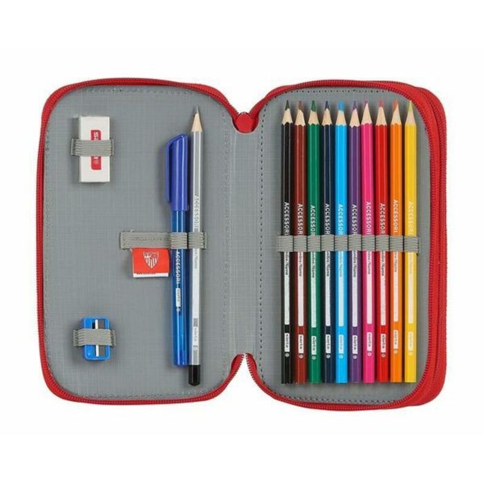 Plumier double Sevilla Fútbol Club M854 Rouge 12.5 x 19.5 x 4 cm (28 Pièces) 2