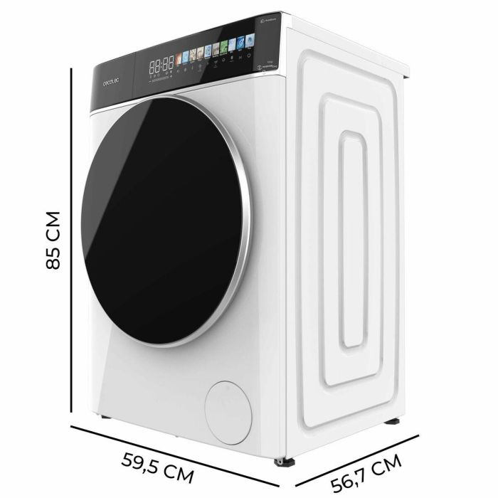 Cecotec Lave-linge 10 kg DressCode 10900 Autodose Inverter FullColor 1400 rpm Classe A 1