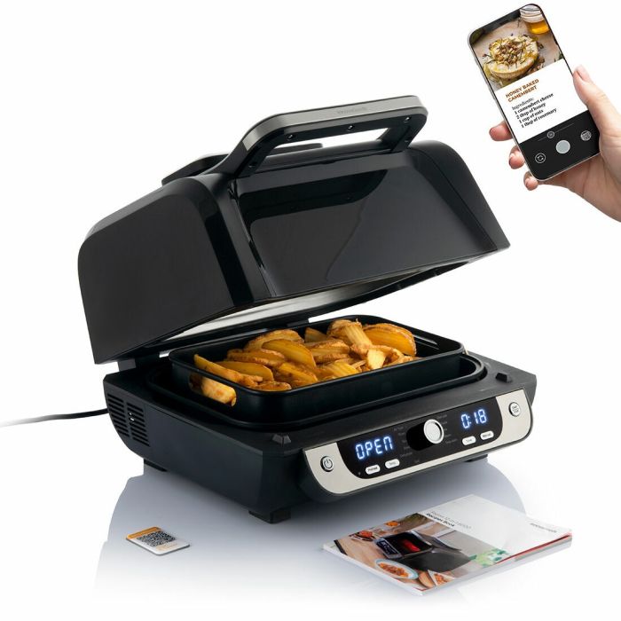Friteuse à Air avec Gril, Accessoires et Livre de Recettes InnovaGoods Fryinn 12-in-1 6000 Noir Acier 3400 W 6 L 5 Friteuse à Air avec Gril, Accessoires et Livre de Recettes InnovaGoods Fryinn 12-in-1 6000 Noir Acier 3400 W 6 L 5