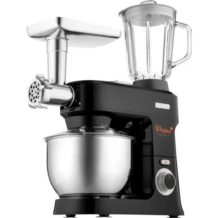 Robot pâtissier Sencor STM 3761BK, 1000 W, bol inox 4,5 L, 6 vitesses avec fonction Pulse, accessoires pour pétrir, fouetter et hacher Robot pâtissier Sencor STM 3761BK, 1000 W, bol inox 4,5 L, 6 vitesses avec fonction Pulse, accessoires pour pétrir, fouetter et hacher