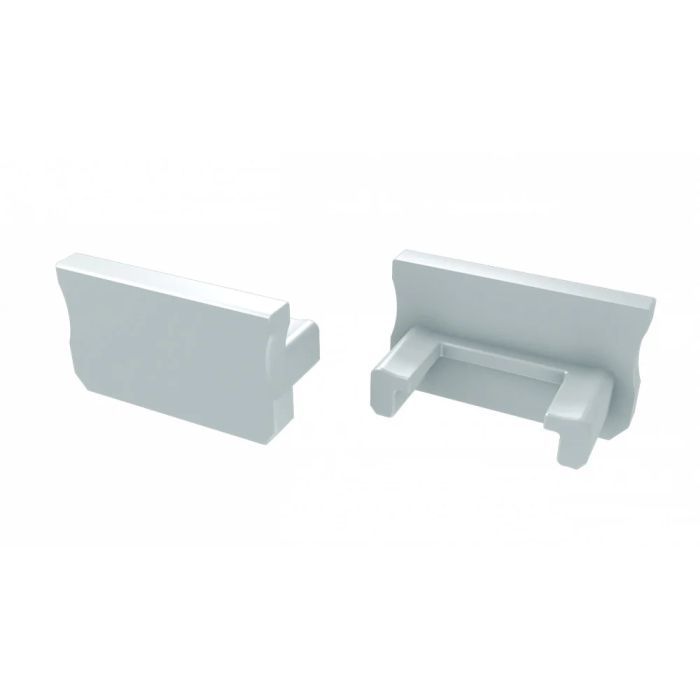 Bouchon de Finition de Profil Type A en Plastique Blanc avec Trou 0 Bouchon de Finition de Profil Type A en Plastique Blanc avec Trou 0