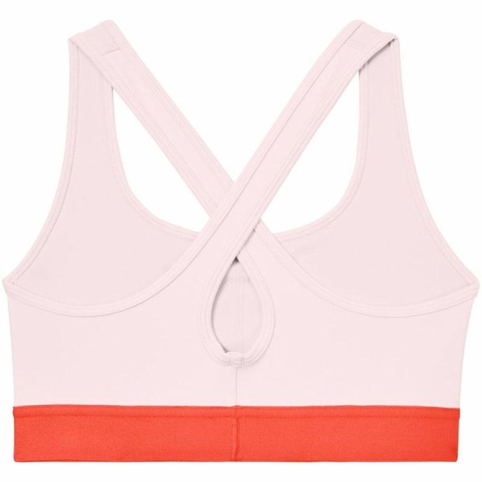 Soutien-gorge de Sport Under Armour Mid Crossback Rose 4