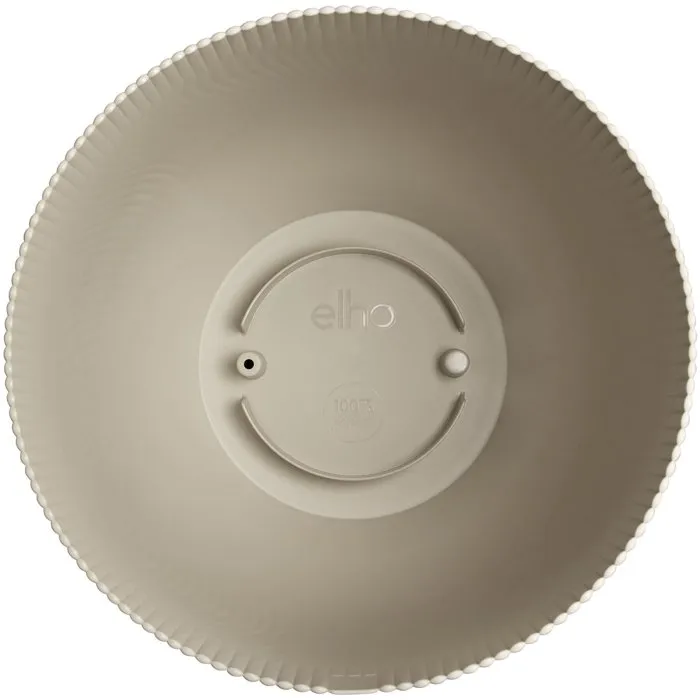 ELHO Sereh Rond 60 - Pot de fleur rond 110 L - Ø 59 x H 51 cm - Beige - Intérieur/extérieur - En plastique 100% recyclé