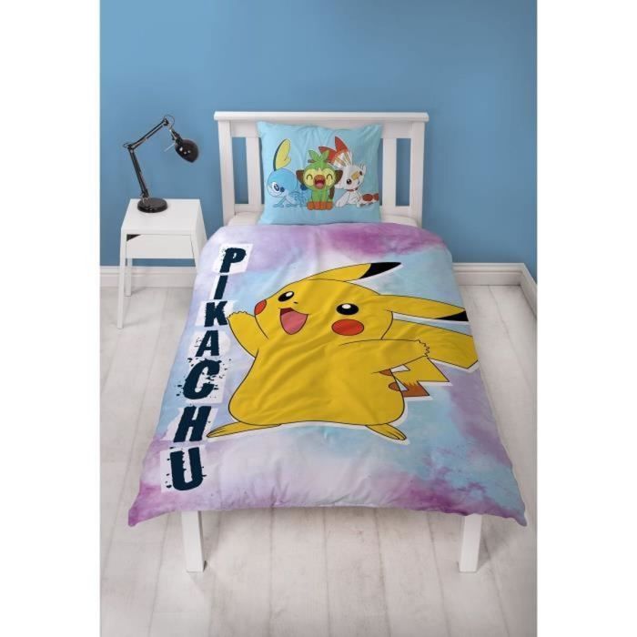 Parure de couette Pokémon Multicouleur Lit 2 persones 2 Pièces 1