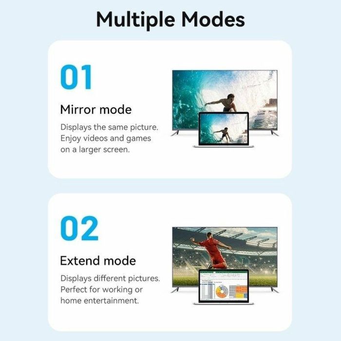 Câble HDMI Vention AGIBF 1 m Noir 1 Câble HDMI Vention AGIBF 1 m Noir 1