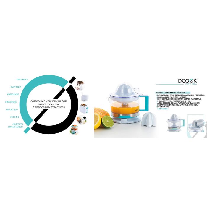 Centrifugeuse électrique Dcook Gallery Blanc 40 W 500 ml 6 Unités 1