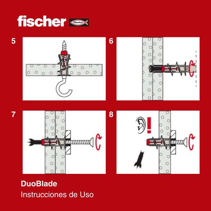 Crampons Fischer DUOBLADE 44 x 8 mm (40 Unités) 14