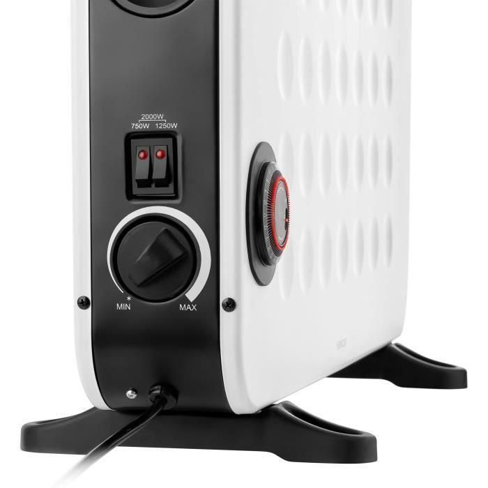 Radiateur - SENCOR - SCF 2100WH - 2000 W - 3 niveaux - Minuterie - Blanc 3 Radiateur - SENCOR - SCF 2100WH - 2000 W - 3 niveaux - Minuterie - Blanc 3