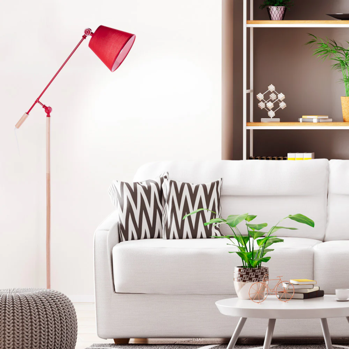 Lampe sur pied Aaron SKD-F005-B, design nordique, finition de qualité, pour ampoule E27 24