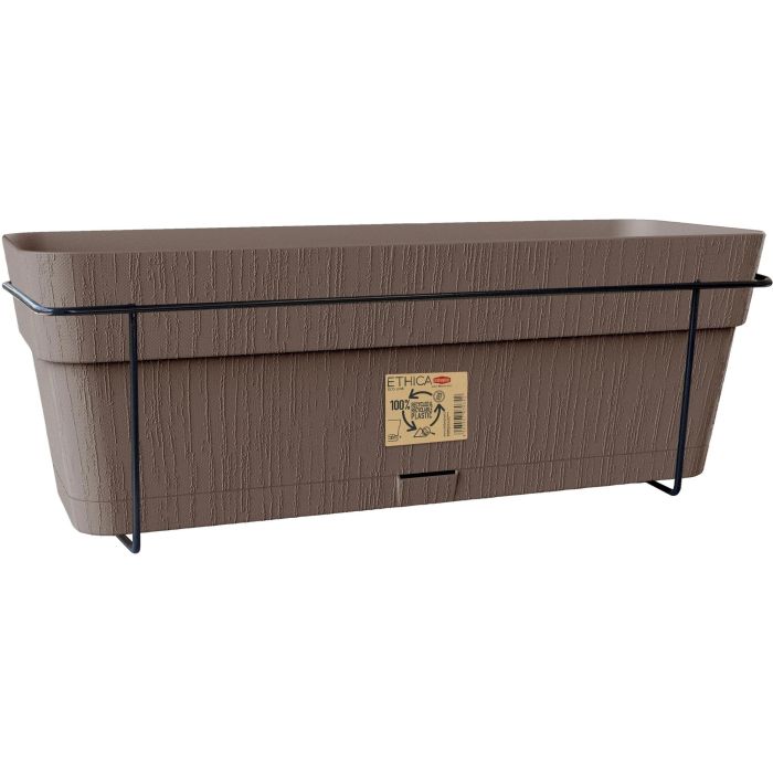 Stefanplast Balconnière Ethica, 9 Litres, 50 x 18 x 17 cm, Couleur Taupe