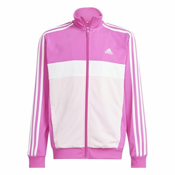 Survêtement Femme Adidas 3Stripes Tiberio Noir Rose foncé 4