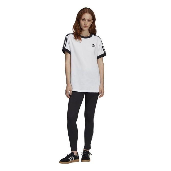 T-shirt à manches courtes femme Adidas 3 Stripes Blanc 7 T-shirt à manches courtes femme Adidas 3 Stripes Blanc 7