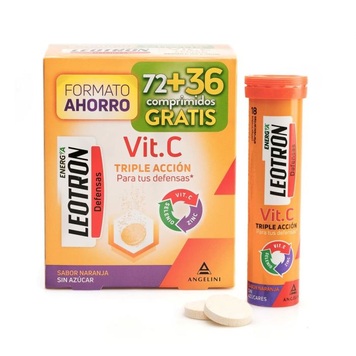 Supplément Alimentaire Leotron Vitamine C 108 Unités Orange 1