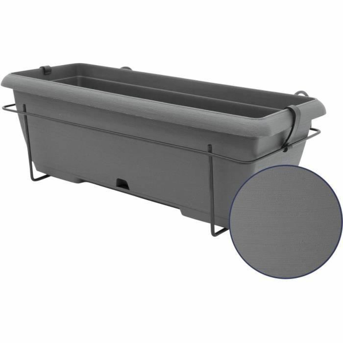 Jardinière Garden ID Anthracite Effet pierre 50 cm 3 Jardinière Garden ID Anthracite Effet pierre 50 cm 3
