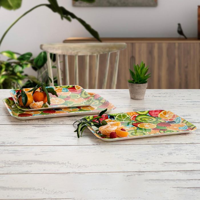 Bandeja Rectangular Polipropileno Habitat Quid 32x23x1,7 cm (36 Unidades) 2