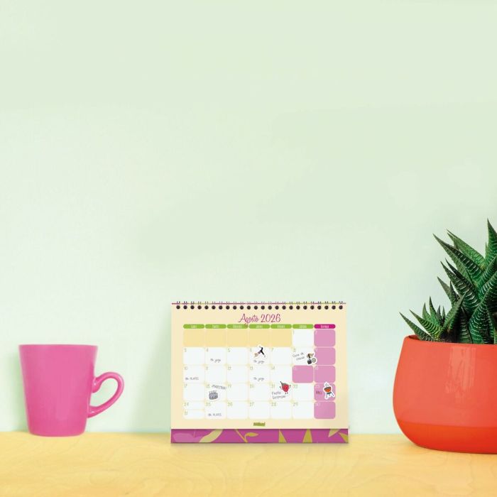 Calendrier de bureau Finocam Multicouleur Papier 21 x 15 cm 2
