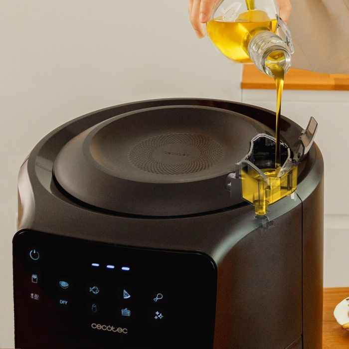Friteuse à air Cecotec Cecofry Rain M 5,5L 1550W Noir Écran Tactile 8 Menus 8