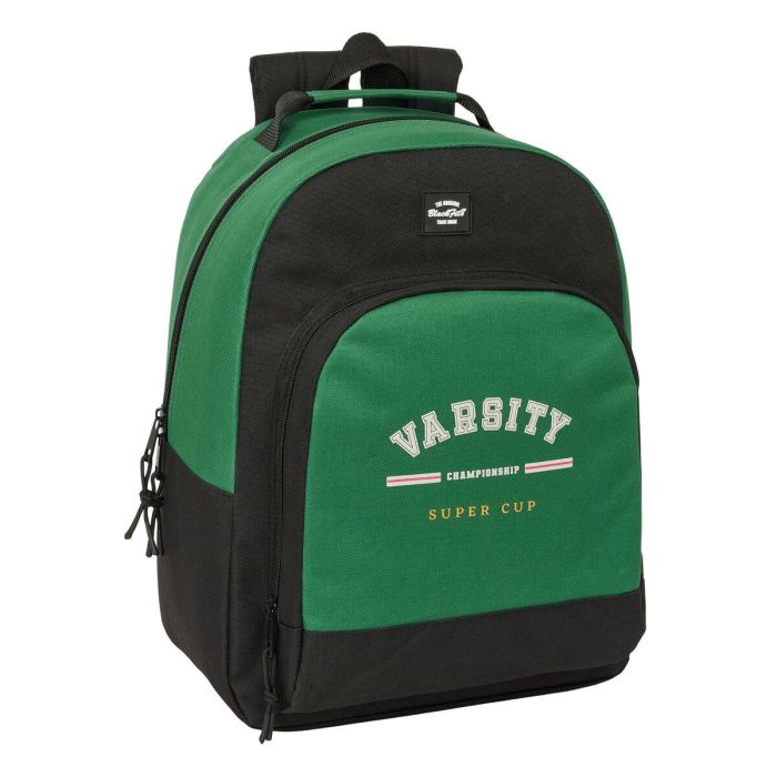 Cartable BlackFit8 Varsity Noir Vert 32 x 42 x 15 cm 0 Cartable BlackFit8 Varsity Noir Vert 32 x 42 x 15 cm 0
