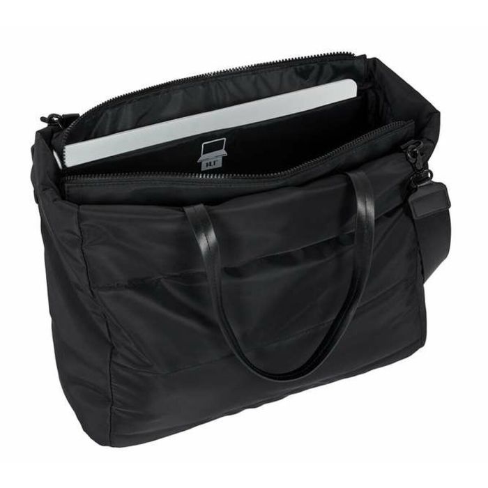 Sac avec poche pour ordinateur portable Mickey Mouse Teen Mood Noir 40 x 31 x 17 cm Rembourré 3