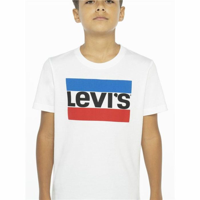 T shirt à manches courtes Enfant Levi's 9E8568-001 Blanc 3