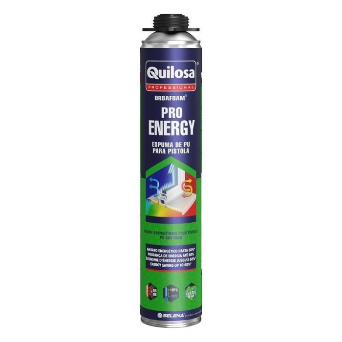 Espuma Pu Quilosa Ultra Energy 750Ml 50L Alto Aislamiento Termico Y Acustico Quilosa 1