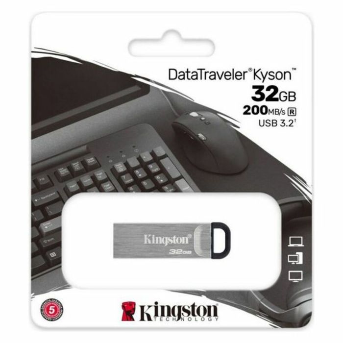 Clé USB Kingston DataTraveler DTKN Argenté Clé USB 2 Clé USB Kingston DataTraveler DTKN Argenté Clé USB 2