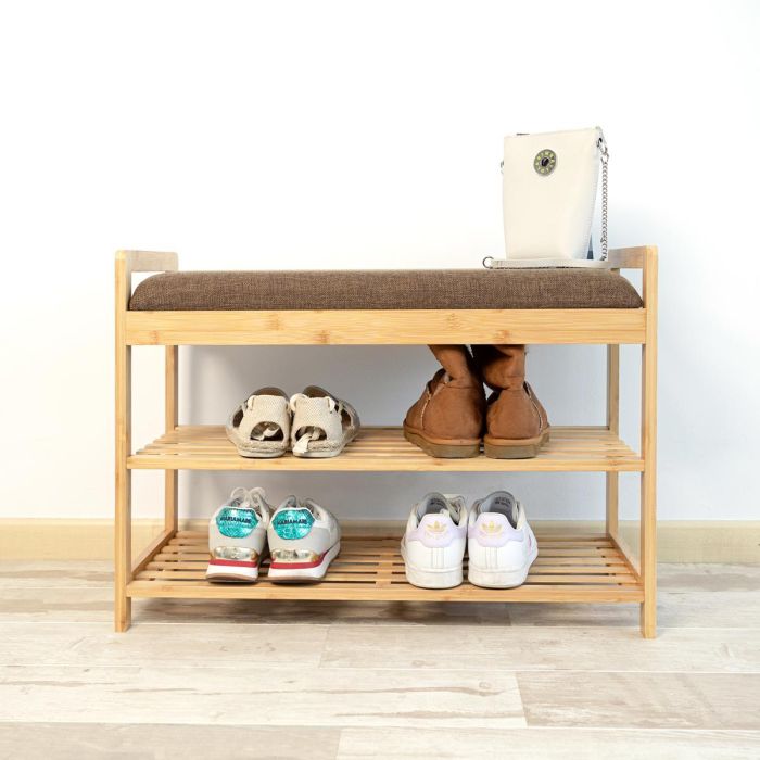 Banco Zapatero con Almancenaje Moa Vinthera 70x30x50 cm 1 Banco Zapatero con Almancenaje Moa Vinthera 70x30x50 cm 1