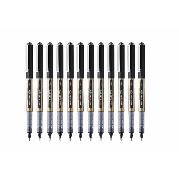stylo à encre liquide Uni-Ball Rollerball Eye Broad UB-150 Noir 1 mm (12 Pièces) 0 stylo à encre liquide Uni-Ball Rollerball Eye Broad UB-150 Noir 1 mm (12 Pièces) 0