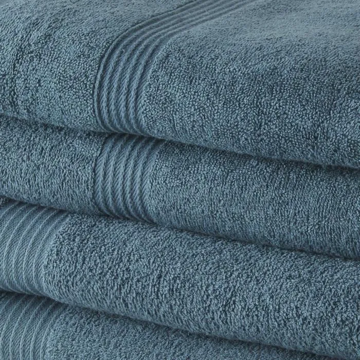 Today Lot de 4 Serviettes de Bain 50x90 cm et 70x130 cm 100% Coton Pavo Real 1 Today Lot de 4 Serviettes de Bain 50x90 cm et 70x130 cm 100% Coton Pavo Real 1