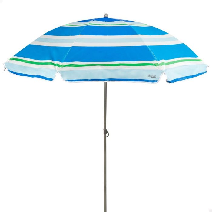 Parapluie Aktive Bleu Rouge Ø 200 cm 200 x 196 x 200 cm UV50 (6 Unités) 5