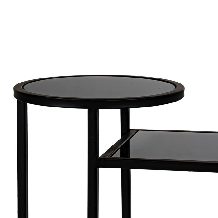 Meuble d'Entrée Noir 101 x 30 x 83 cm 3