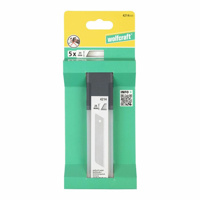 Lames de rechange Wolfcraft Acier 25 mm (5 Unités) 1