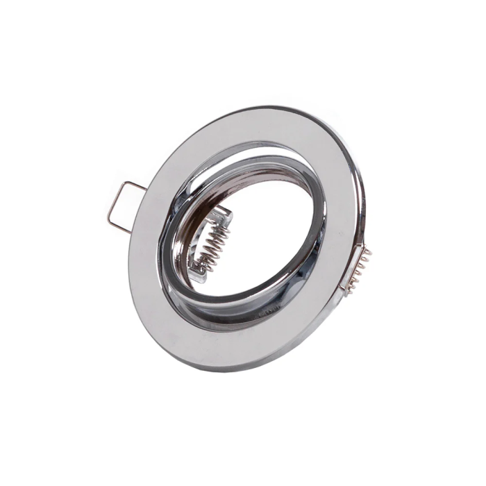 Vepa Aro Foco Downlight Circular Basculante Acero Cromado 90mm 0