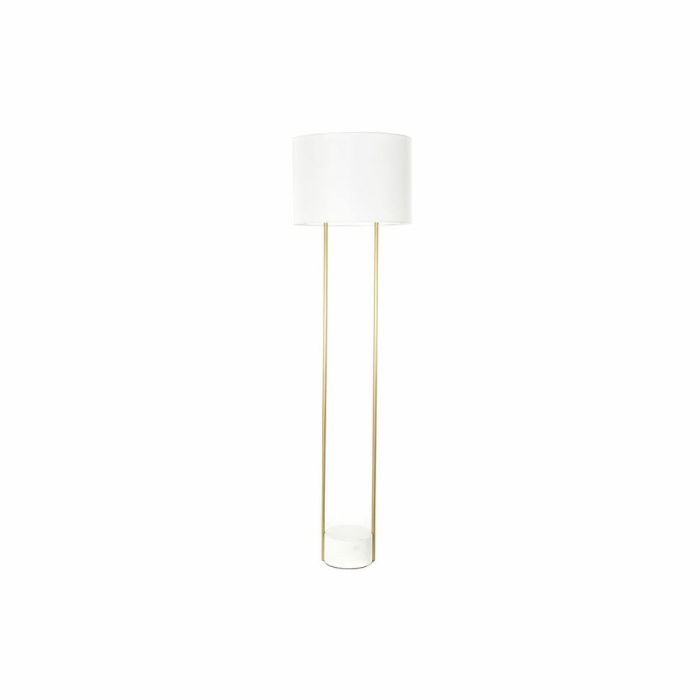 Lampadaire DKD Home Decor Blanc Doré Métal Marbre 50 W 220 V 48 x 48 x 170 cm