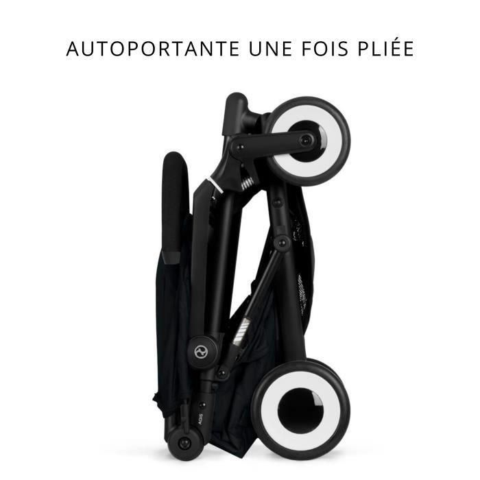 Poussette canne ultra-compacte Agis CYBEX - 5 a 22 kg (6 mois - 4 ans) - poussette légere 6,3 kg - compatible avion - Magic Black 5