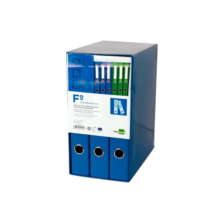 Reliure à anneaux Liderpapel MD31 A4 Bleu 3 Unités 0 Reliure à anneaux Liderpapel MD31 A4 Bleu 3 Unités 0